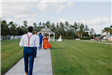 Wedding Party Headed Towards Gazebo