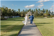 Bride and Groom Approaching Gazebo