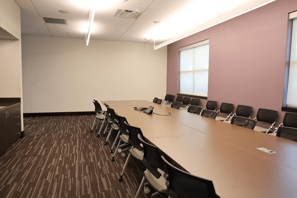 Conference Room From the View of the Television