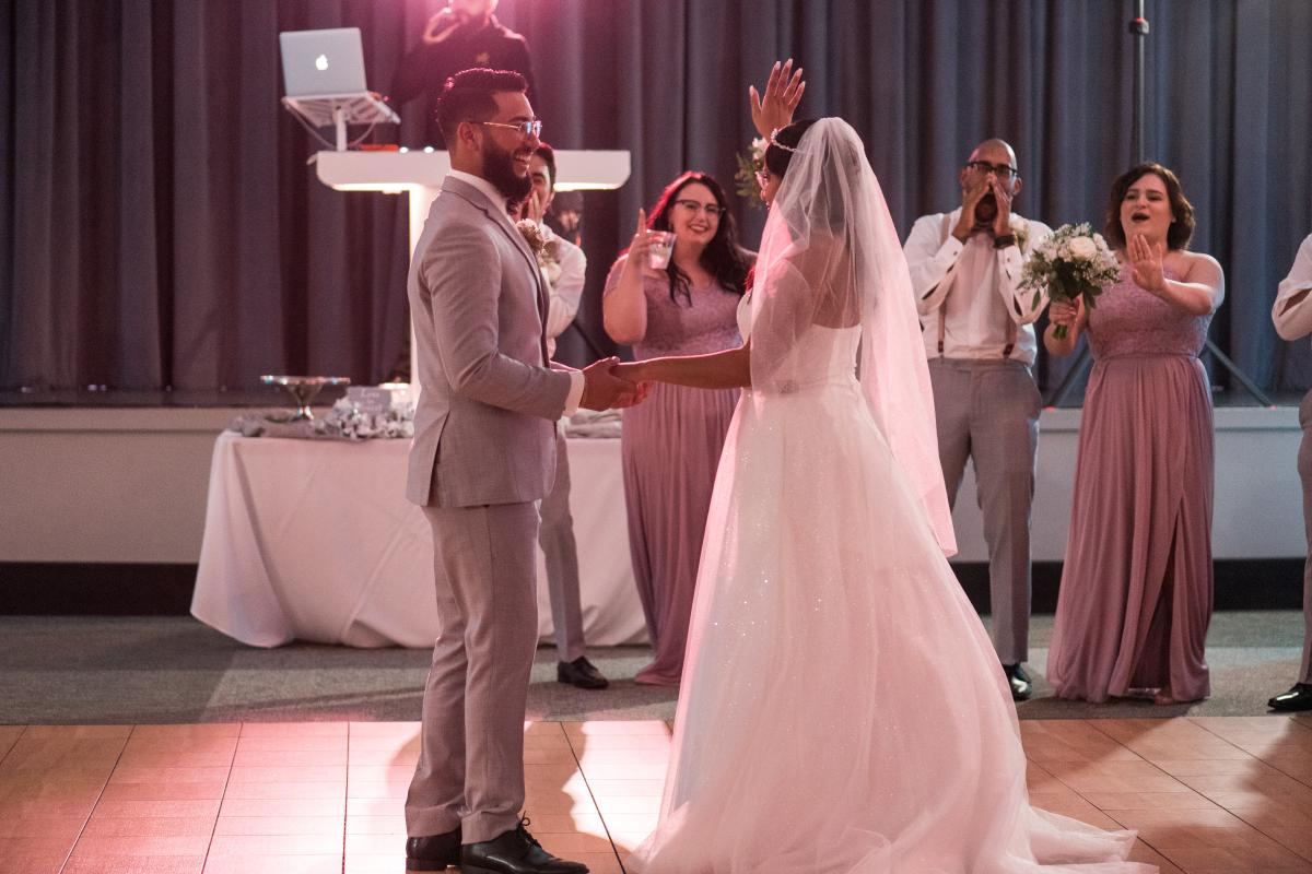 Couple Having Their First Dance